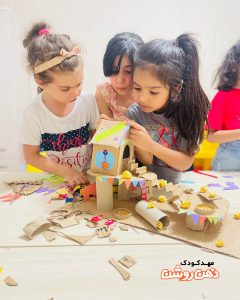 سازه خلاق در کمپ دبستان ذهن روشن