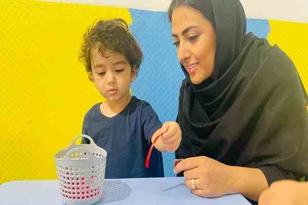 هماهنگی چشم و دست در کارگاه مادر و کودک