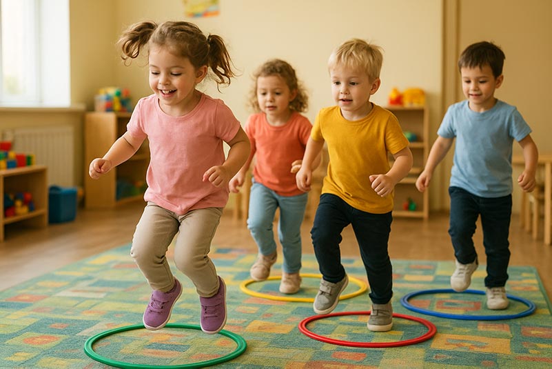 10 بازی حرکتی برای کودکان 